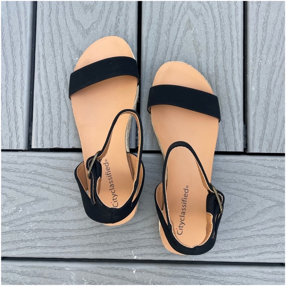 Boho Vegan Suede Buckle Ankle Strap Espadrille Sandal - Picture 15 of 16